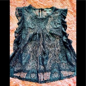 Obsessive Love mesh blouse. I love BLACK. XL